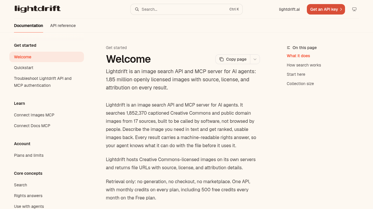 Lightdrift preview interface