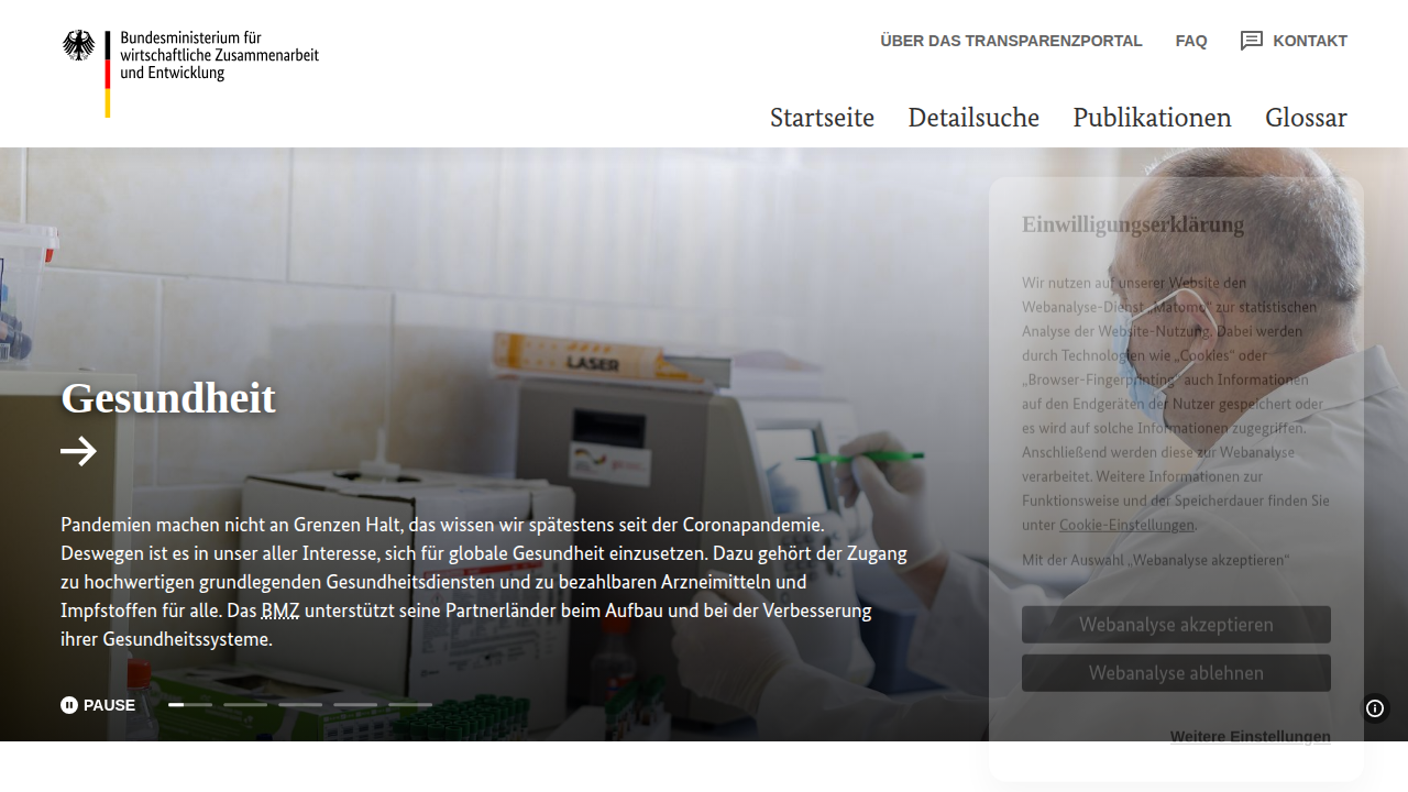 IATI BMZ preview interface