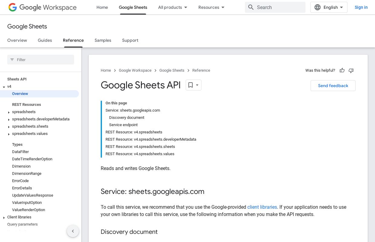 Google Sheets