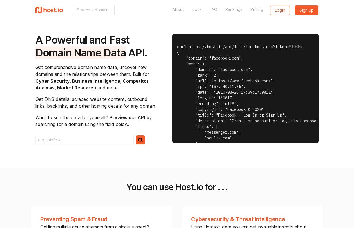 Host.io