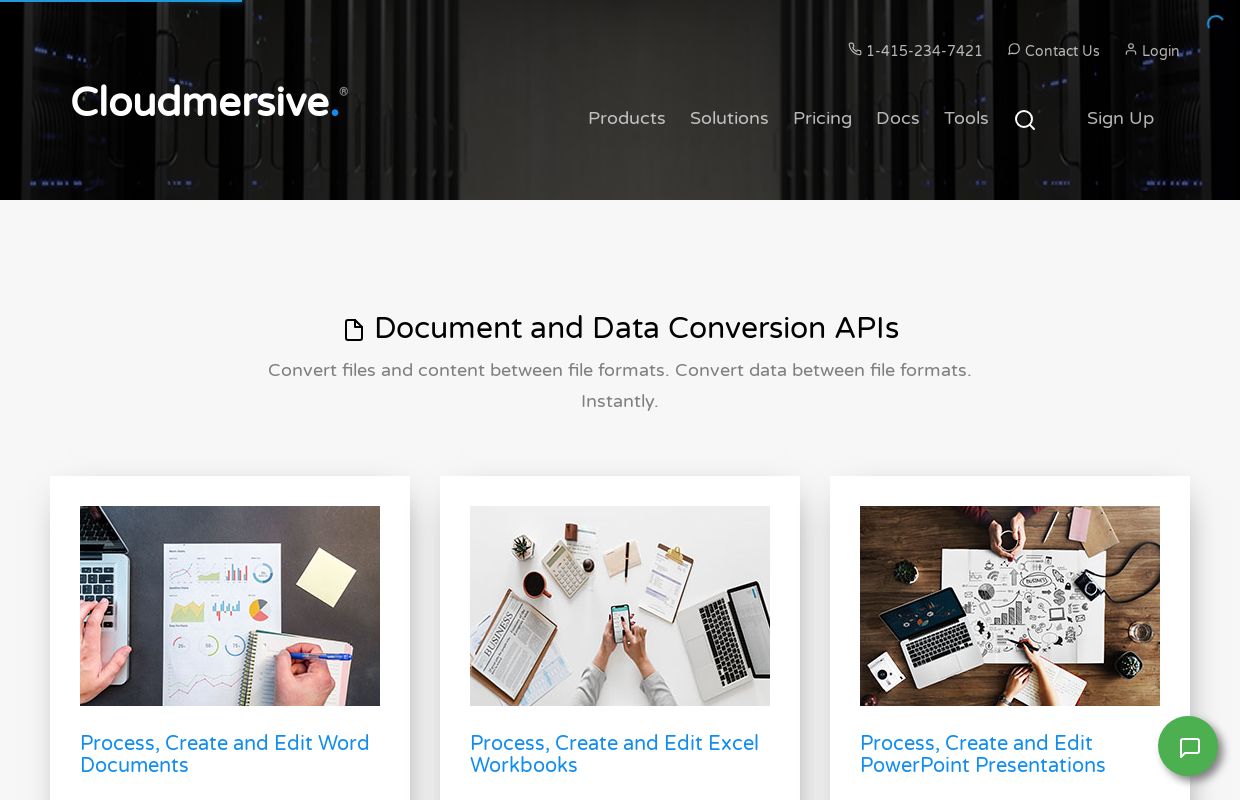 Cloudmersive Document and Data Conversion