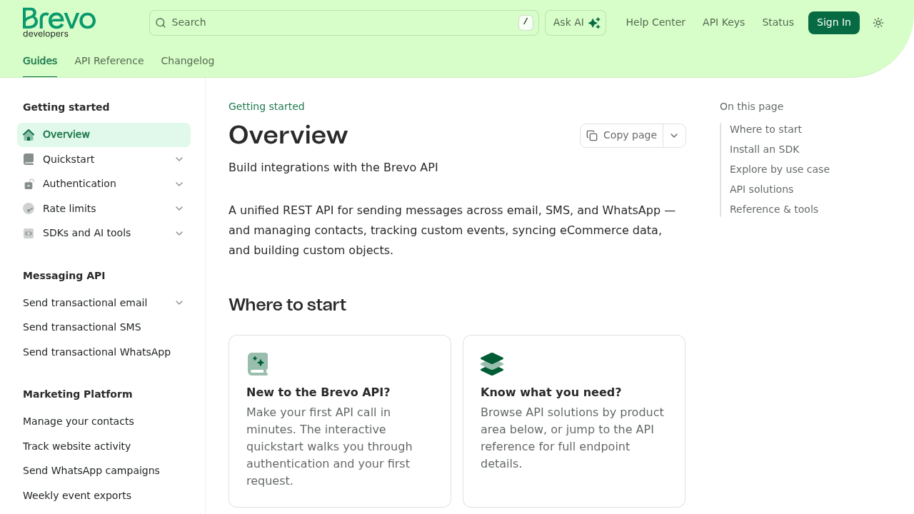 Brevo (Sendinblue) preview interface
