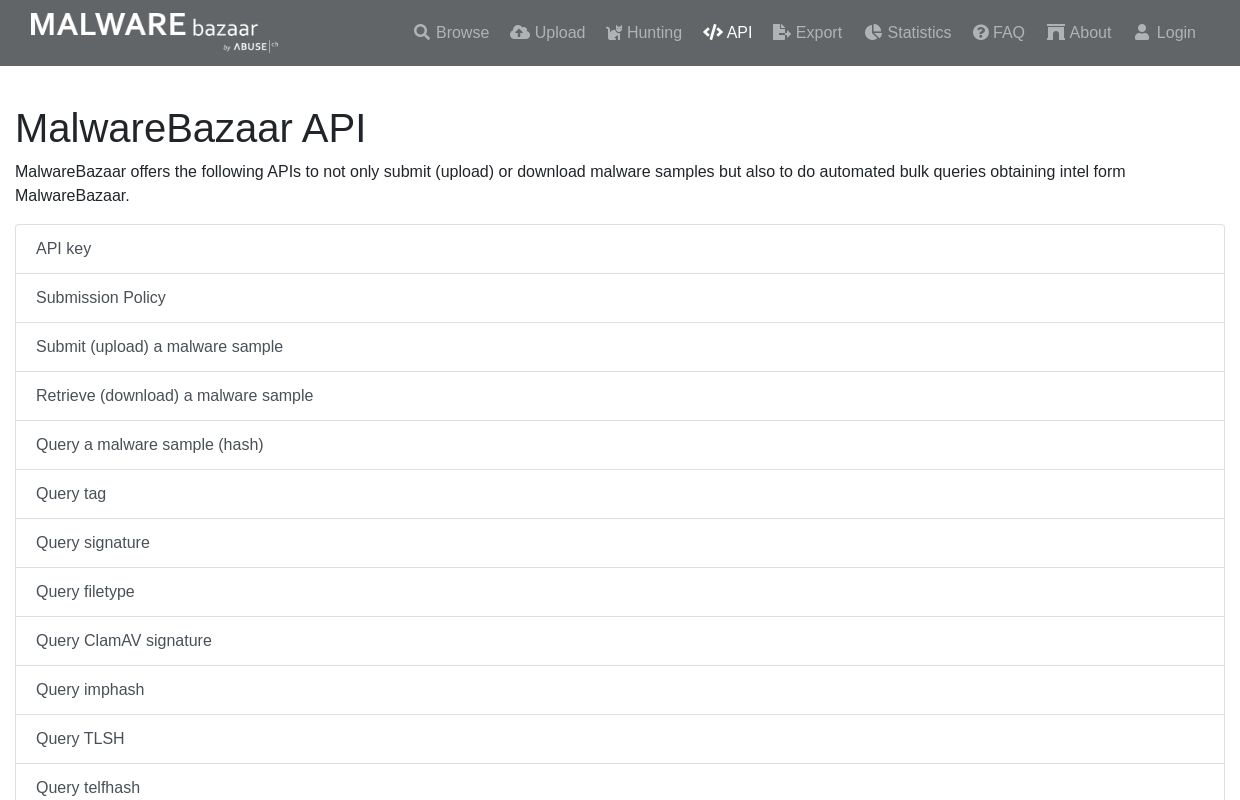 MalwareBazaar