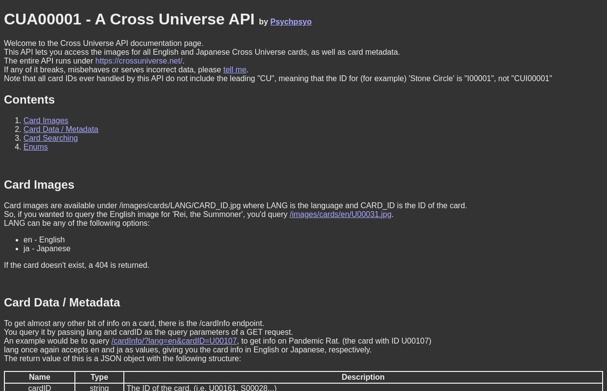 Cross Universe