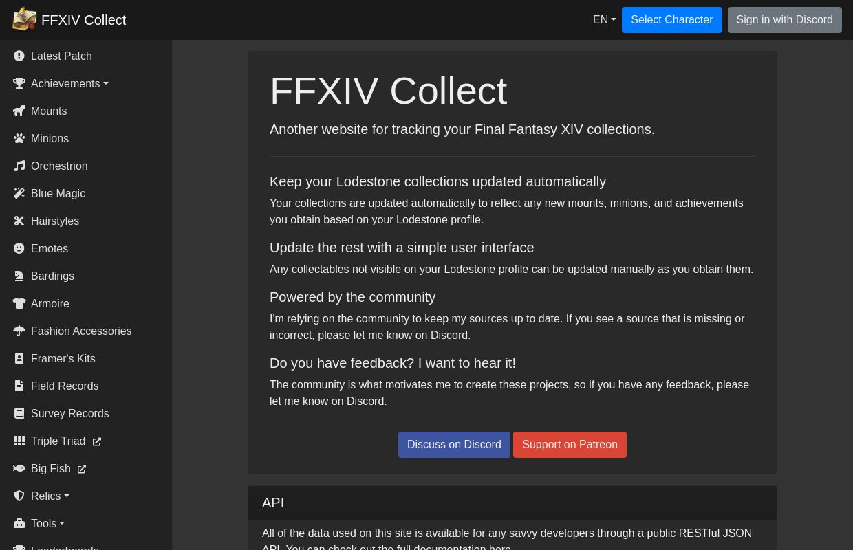 FFXIV Collect