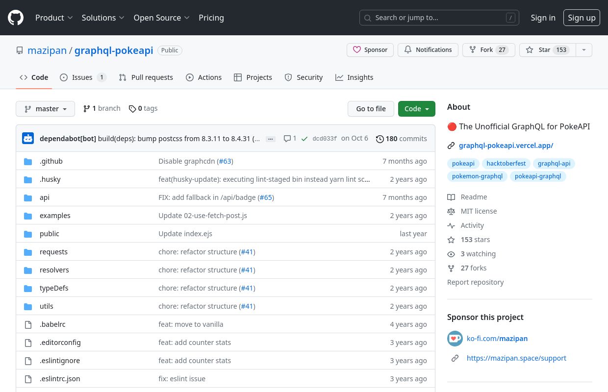 PokéAPI (GraphQL)