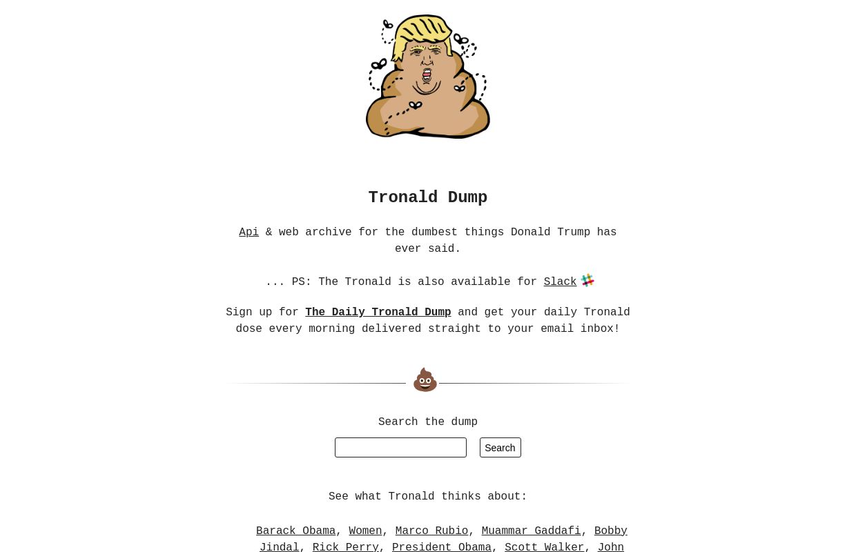 Tronald Dump