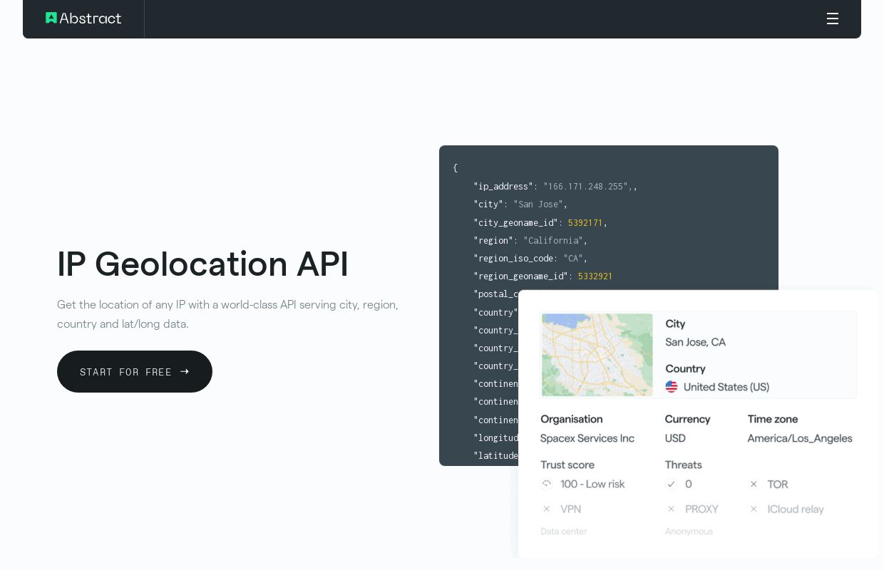 Abstract IP Geolocation