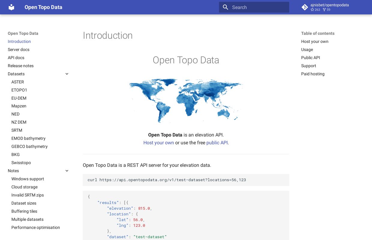 Open Topo Data