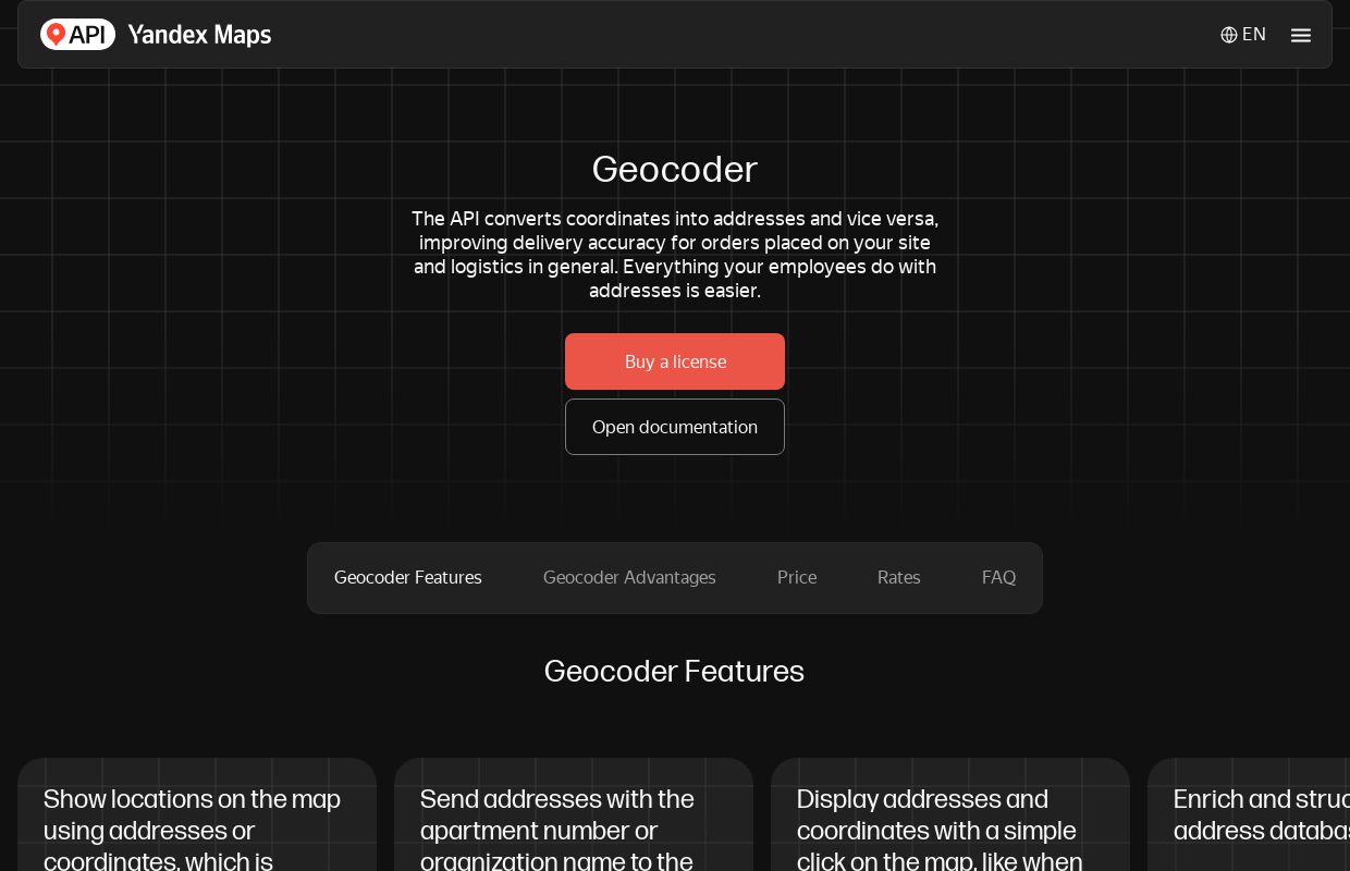 Yandex.Maps Geocoder