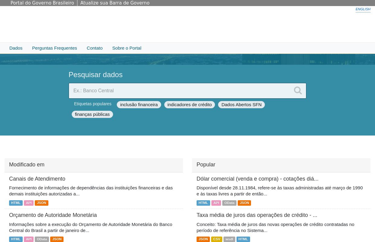 Brazil Central Bank Open Data