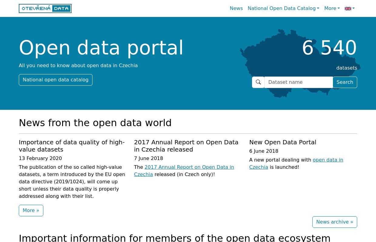 Open Government, Czech Republic