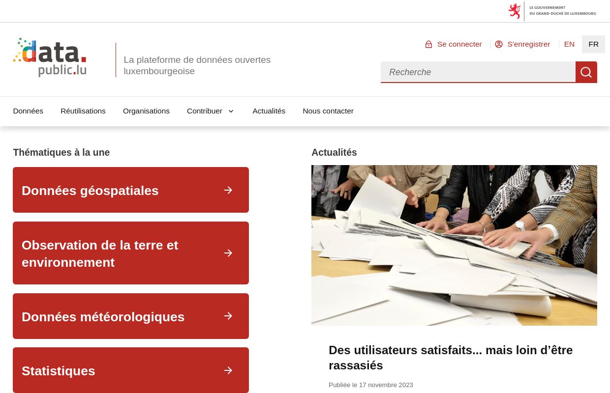 Open Government, Luxembourg