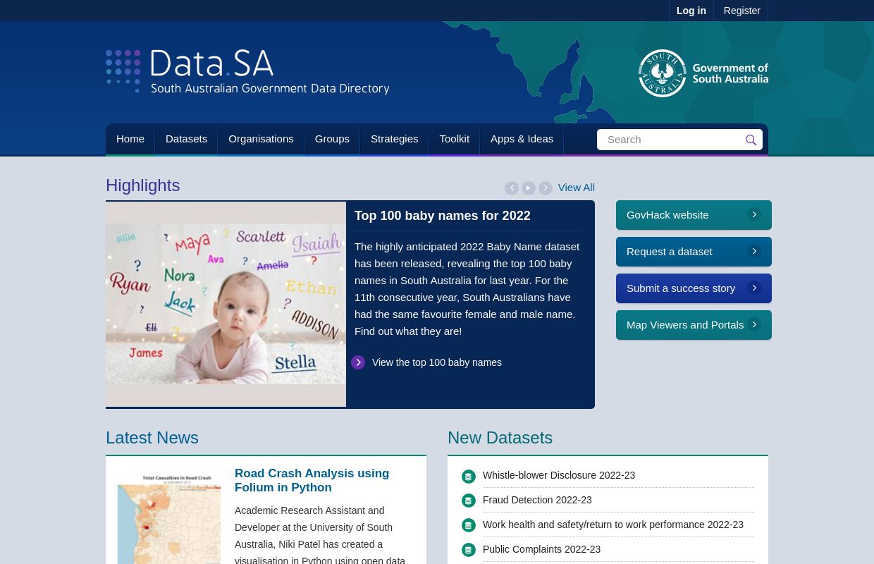 Open Government, South Australian Government
