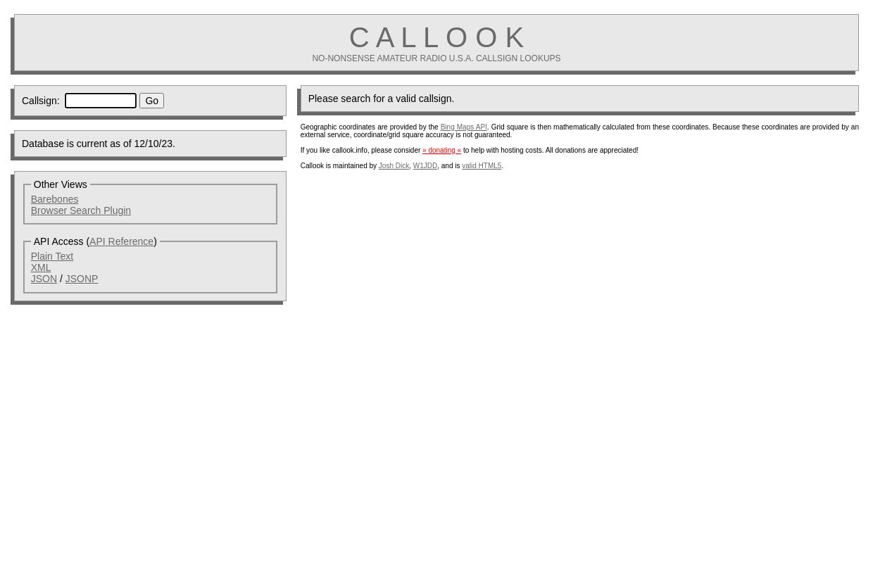 Callook.info