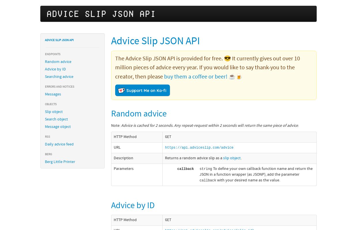 Advice Slip